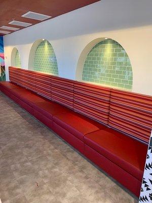 Restaurant booth seating