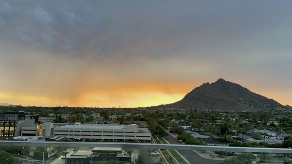 Camelback mountain at sunset