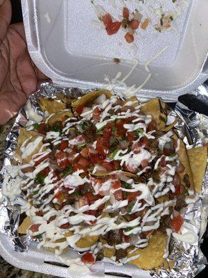 Steak nachos