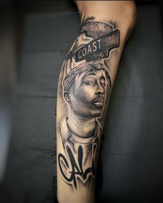 Tupac Tattoo by Apolo