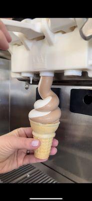 Chocolate & Vanilla swirl soft serve