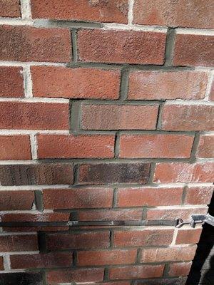 New pointing of the chimney where needed in Ridley Park.