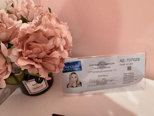 Esthetician license