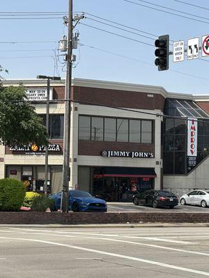 Exterior of the building from across the street