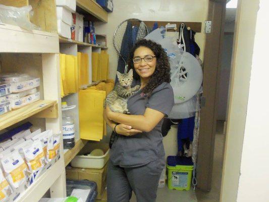 Meet Kristel! Kristel is a veterinary assistant at the clinic!