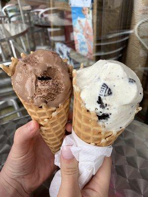 Rocky Road and Cookies n Cream