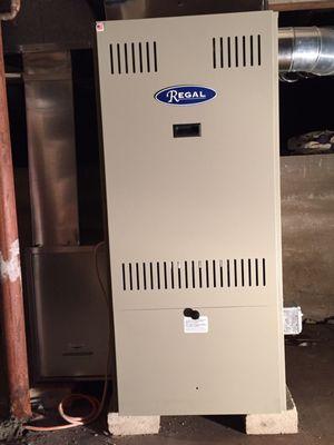 95% regal oil warm air furnace with 5 inch filter