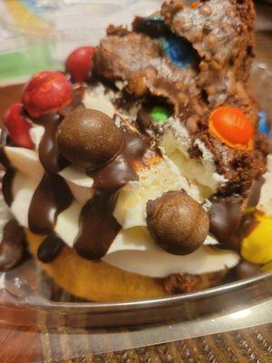 M & M sugar shock.....delicious!! Cookie, Brownie and frosting.