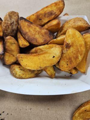 Thick potato wedges