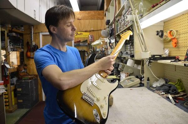 Our Winter Haven guitar technician is silver level certified by both Taylor and Fender.