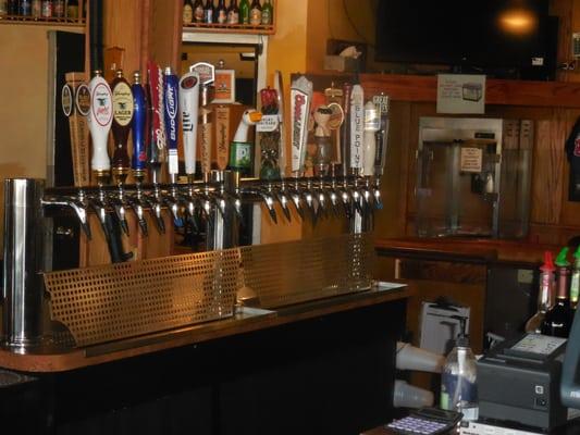 20 beers on tap featuring some of the best craft beers and old favorites!