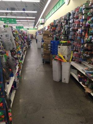 Most aisles resemble this mess.