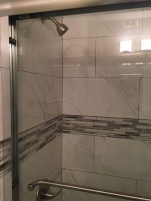 Modern new shower tile