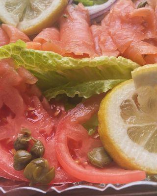 1/4 Ib Fresh Sliced Lox Platter