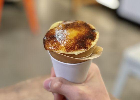 Crème brûlée crepe