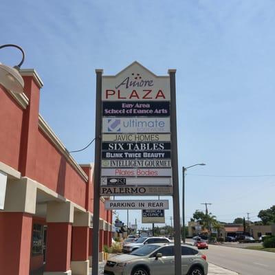 Signage at Amore Plaza