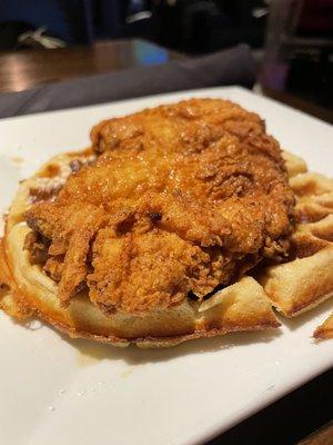 Ginger Bourbon Chicken and Waffles (soooooo good)