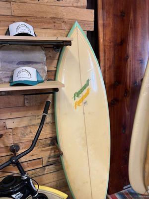 Early Russell Surfboard shaped by Shawn Stussy.