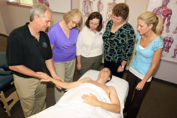 Cool massage demonstration