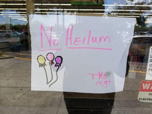 Its spelled HELIUM people !!!!!!!!!! Sheesh