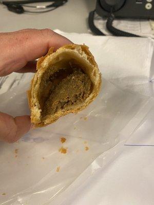 Beef empanada, could use more meat filling