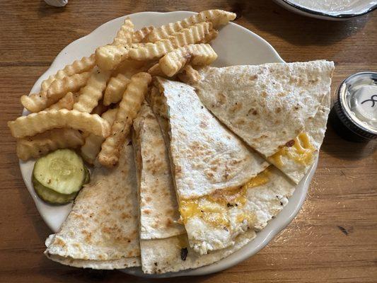 Chicken & Cheese Quesadilla