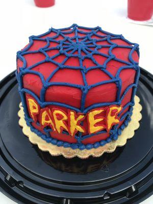 Spider-Man smash cake