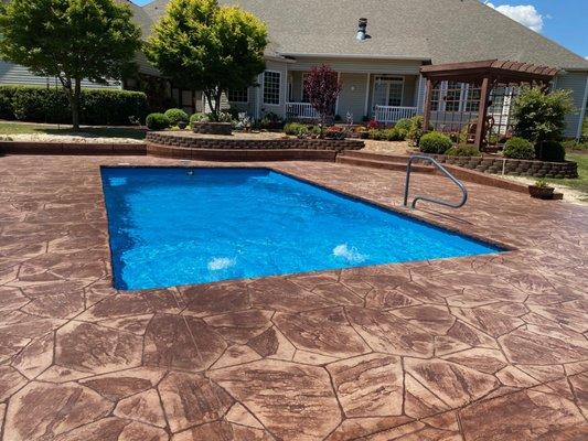 River fiberglass pool