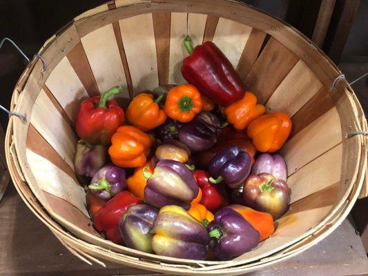 Veggies for sale in their general store