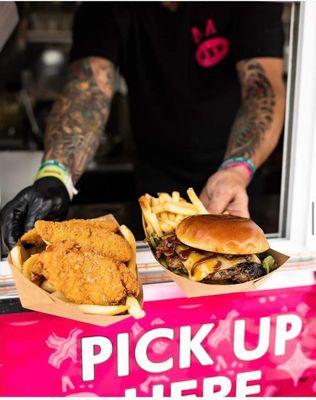 Cali Vibes Festival Long Beach CA,  Tenders & Boss Hog Burger