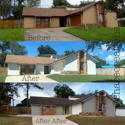 Exterior house painting, remodeling, renovations