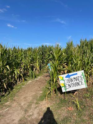 Corn maze entrance