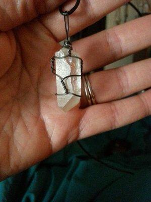 More wire wrapped quartz