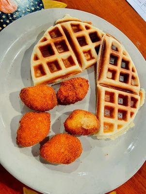 Nuggets and waffles