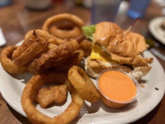 Fish and onion rings