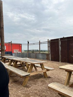 Outdoor play area and vista view