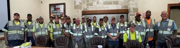 Thank you for educating our team on DOT Safety & tire maintenance Austin Police Department Commercial Vehicle Enforcement officers