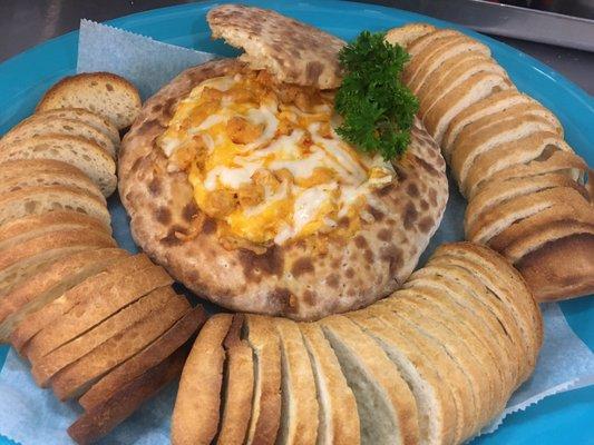 Crab dip in the bread bowl was delicious !