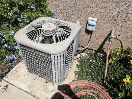 Typical AC condenser