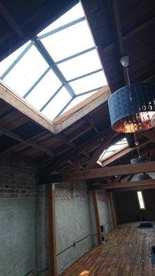 gorgeous old skylights!