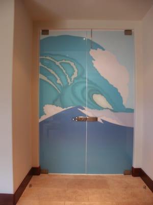 Master bedroom doors in Hawaii