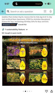 Plant amber dig kit $1