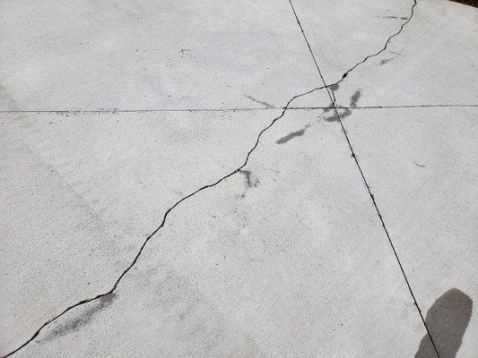 one of many cracks