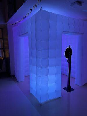 Inflatable social booth at a school dance