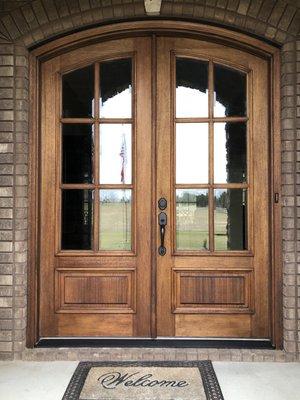 front door stain with Rubio Monocoat