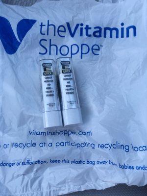 SCORE!! Vitamin E sticks were buy one get one half off today!