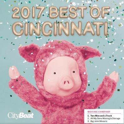 Thank you from all of us at Big John Movers for voting us one of the BEST of Cincinnati!