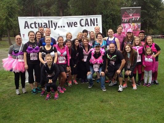 2014 Wings of Karen 5K Bra Dash: Treasure Chests team. A local fundraiser for Breast Cancer research and programs