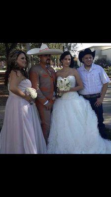 She made all bridesmaids gowns for my Nina's wedding