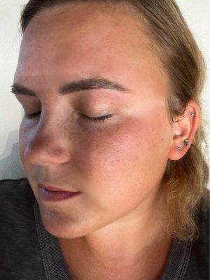 Eye brow threading